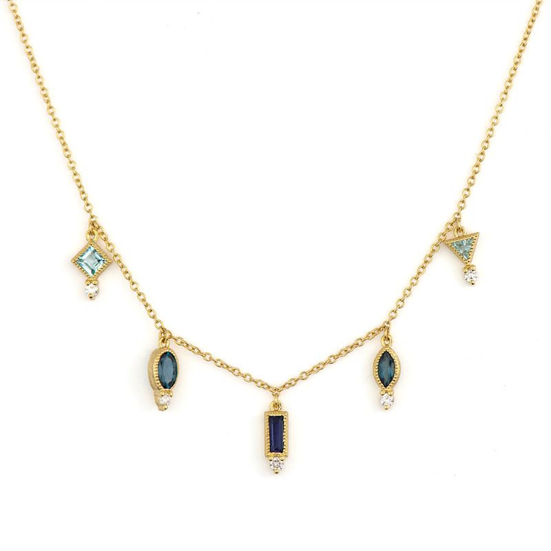 Jude Frances Provence Shades of Blue Gemstone Necklace
