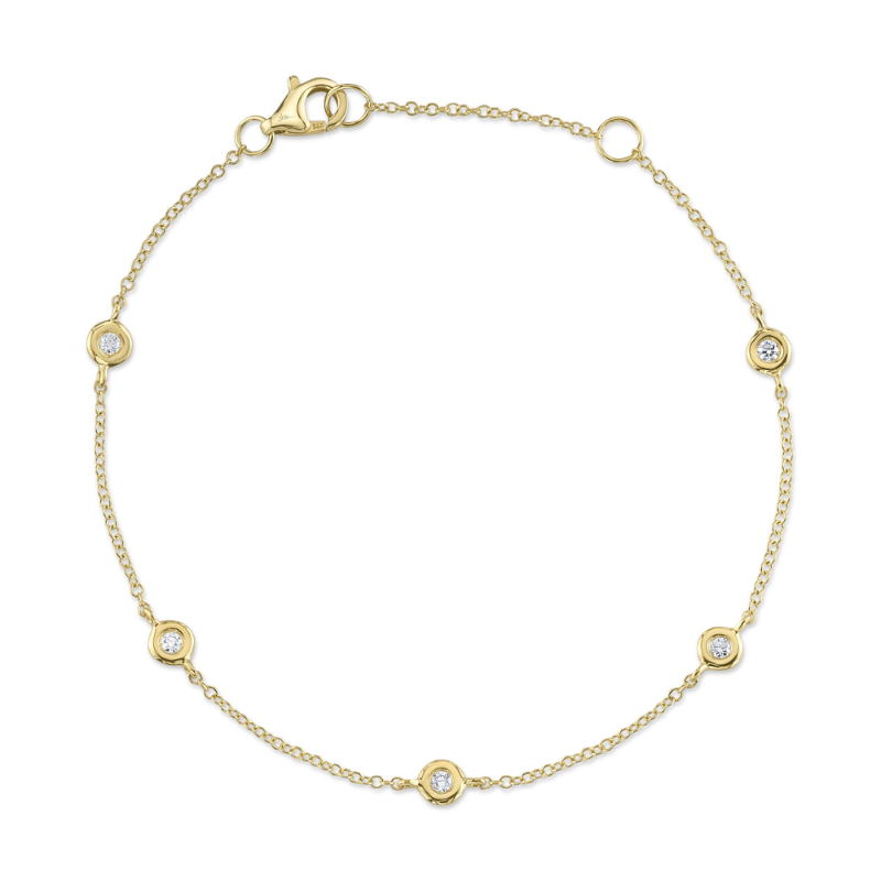 Deutsch Signature 0.13Ct 7 Diamonds By The Yard Bracelet