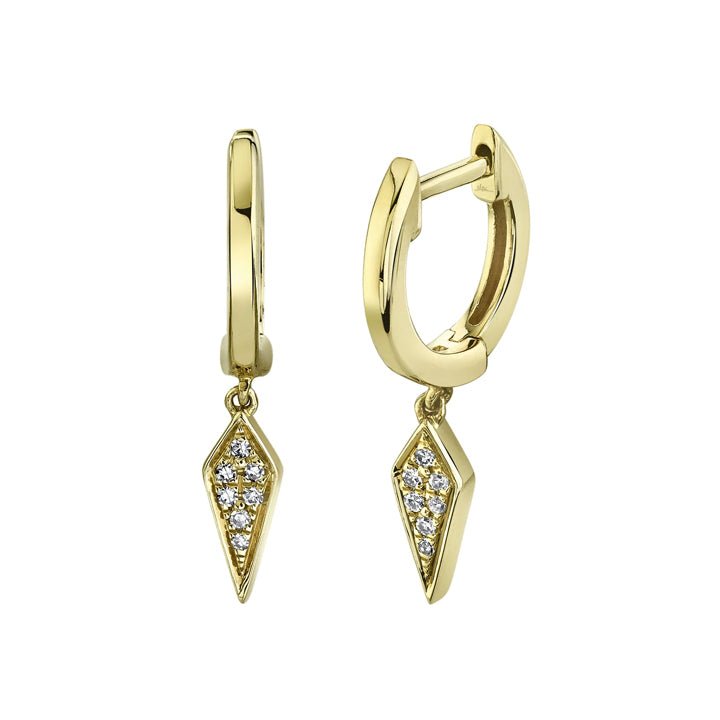 Deutsch Signature 0.04Ct Round Diamond Huggie Earrings