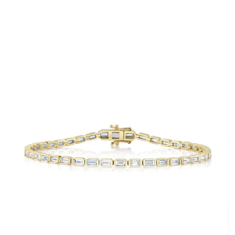 Deutsch Signature 14K Diamond Baguette Line Bracelet