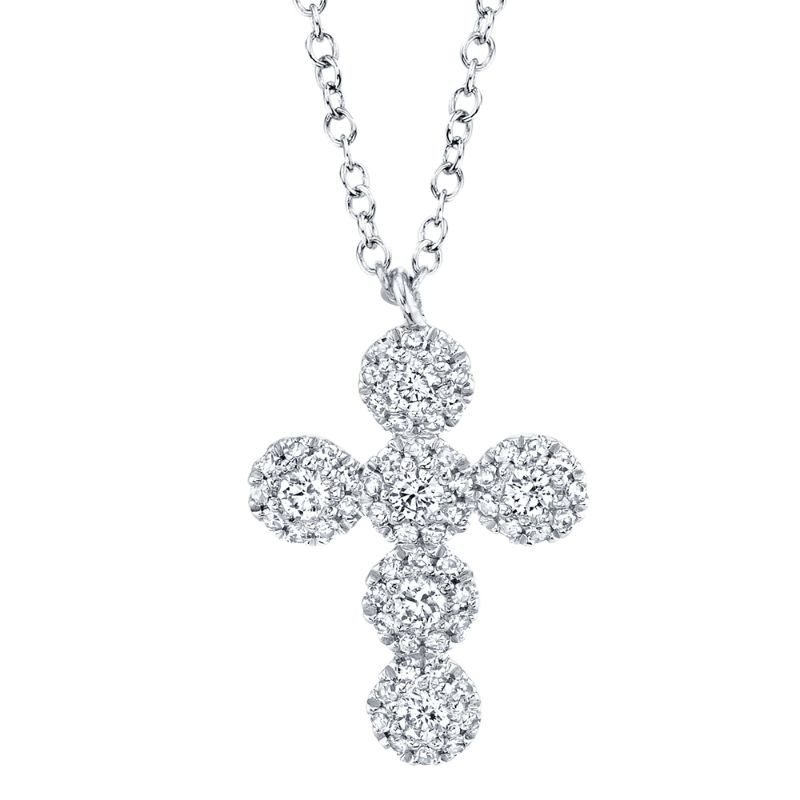 Deutsch Signature 0.25Ct Round Diamond Cross Necklace