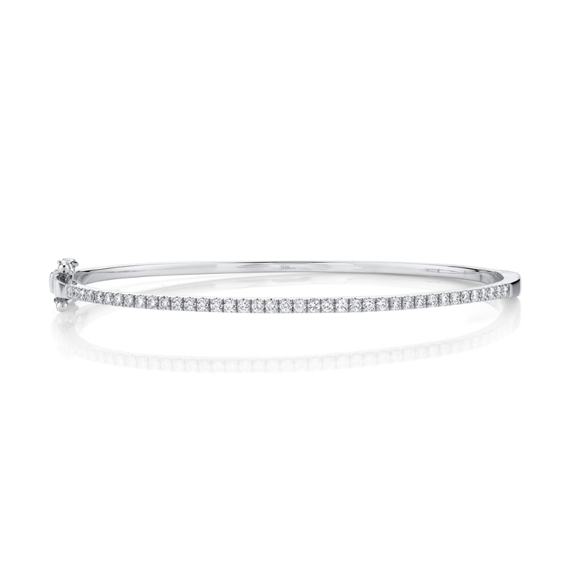Deutsch Signature 0.62Ct Round Diamond Pave Top Bangle Bracelet