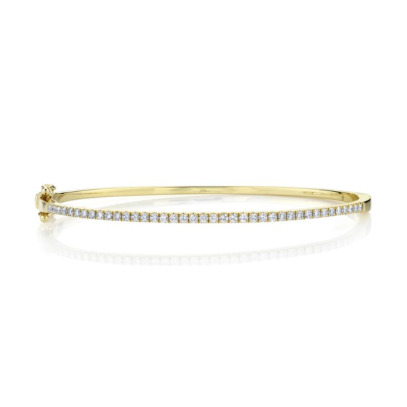 Deutsch Signature 0.62Ct Round Diamond Pave Top Bangle Bracelet