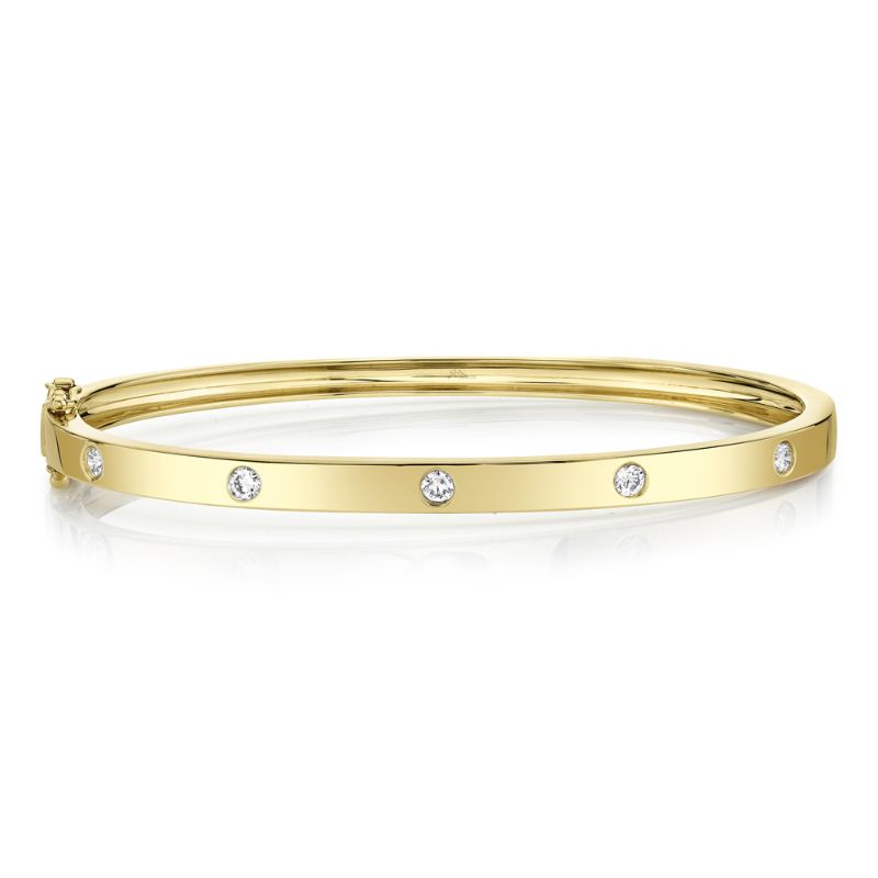 Deutsch Signature  0.38Ct  Round Diamond  Scattered Bangle Bracelet
