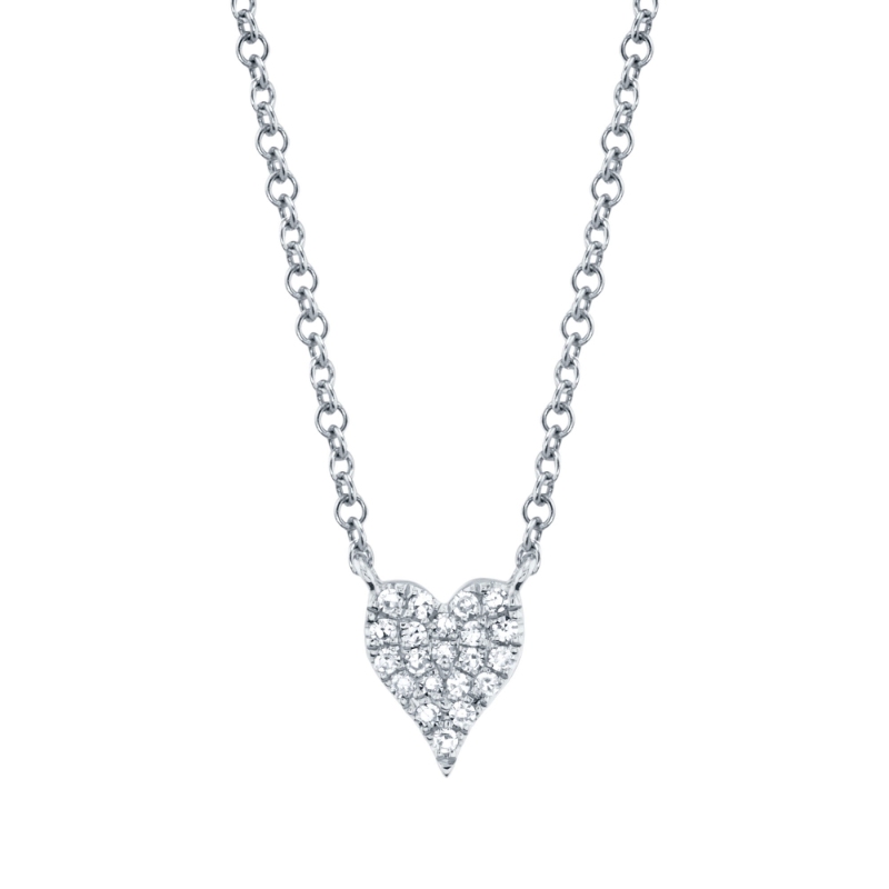 Deutsch Signature 0.05Ct Diamond Pave Heart Necklace