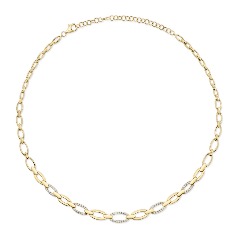 Deutsch Signature 0.74Ct Round Diamond 5 Station Necklace