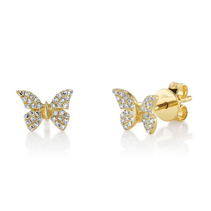 Deutsch Signature 0.15Ct Round Diamond Pave Earrings
