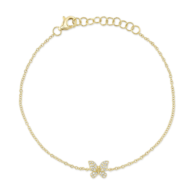 Deutsch Signature 0.08Ct Diamond Butterfly Bracelet