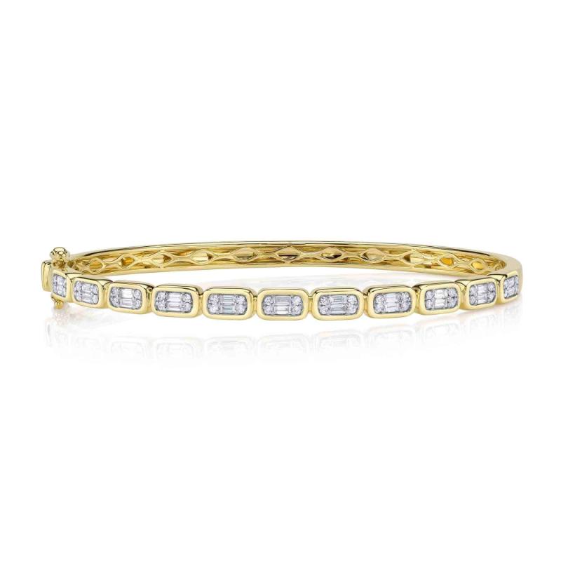 Deutsch Signature 0.65Ct Diamond Baguette Bangle
