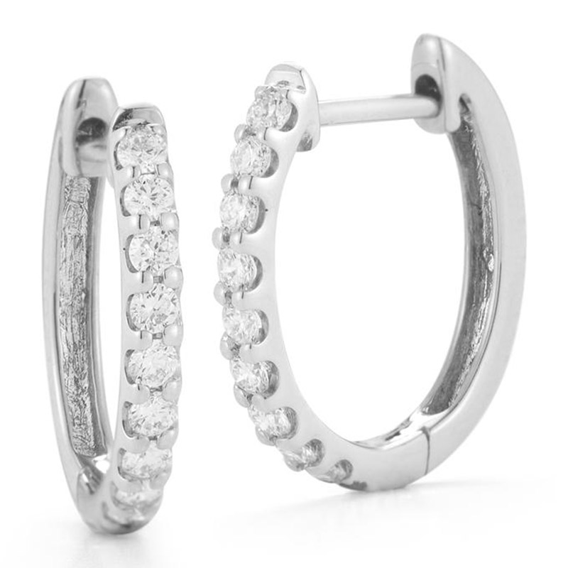 Deutsch Signature Diamond Huggie Earrings