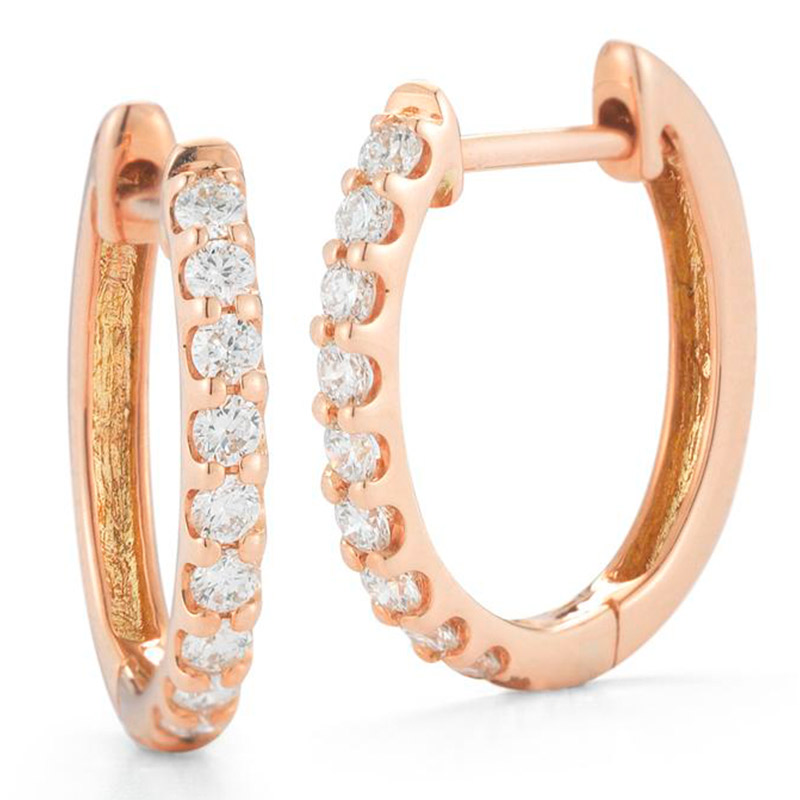 Deutsch Signature Diamond Huggie Earrings