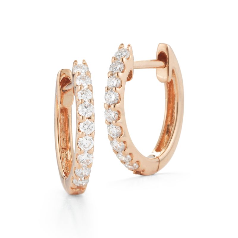 Deutsch Signature Diamond Huggie Earrings