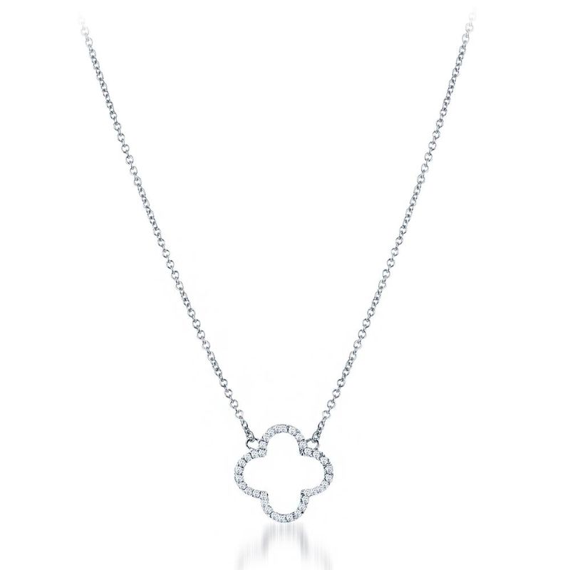 Deutsch Signature Diamond Clover Necklace
