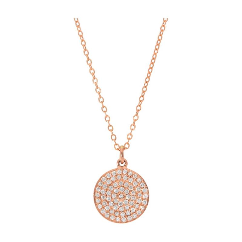 Deutsch Signature Pave Diamond Circle Pendant