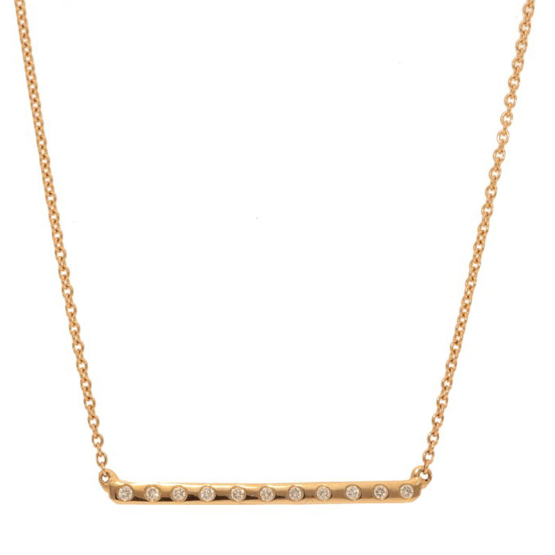 Deutsch Signature X-Small Diamond Bar Necklace