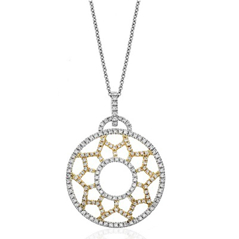 Deutsch Signature OPEN CIRCLE PAVE PENDANT