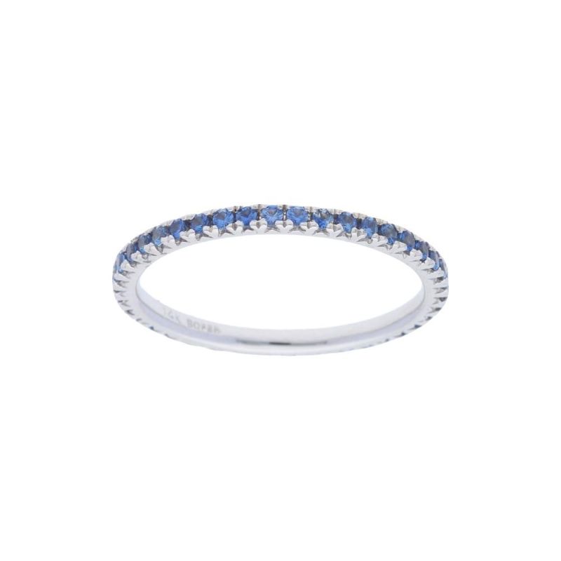 Deutsch Signature Blue Sapphire Eternity Stackable Band