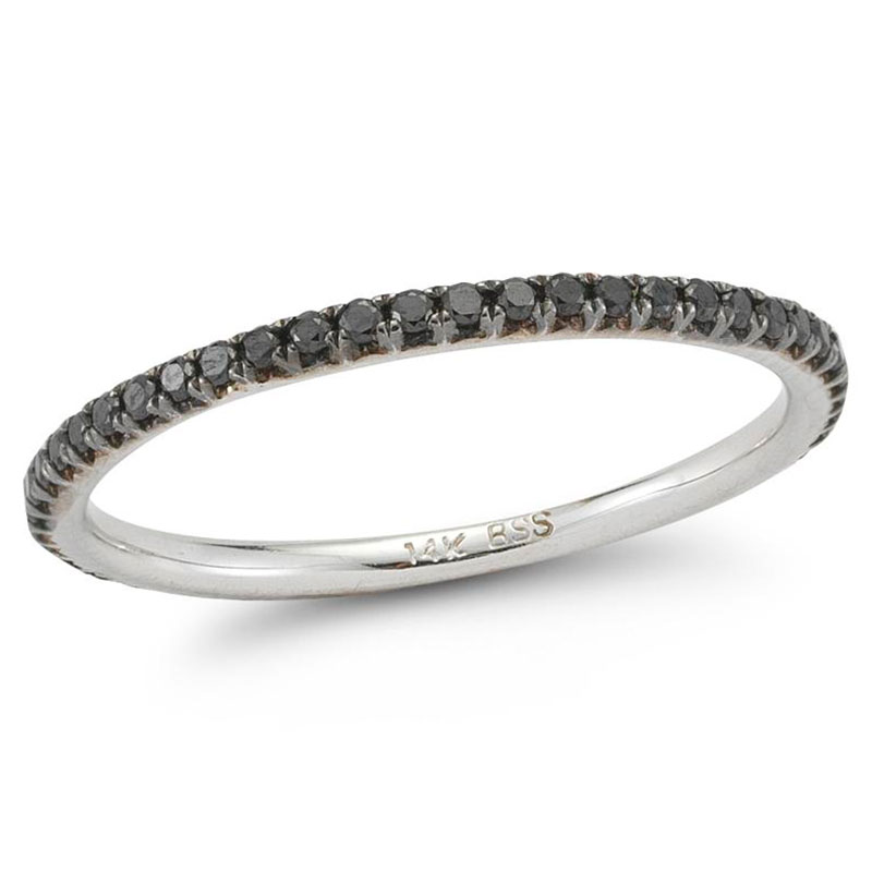 Deutsch Signature Black Diamond Eternity Stackable Ring