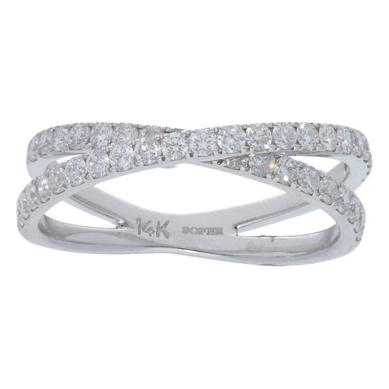 Deutsch Signature Diamond Criss Cross Ring