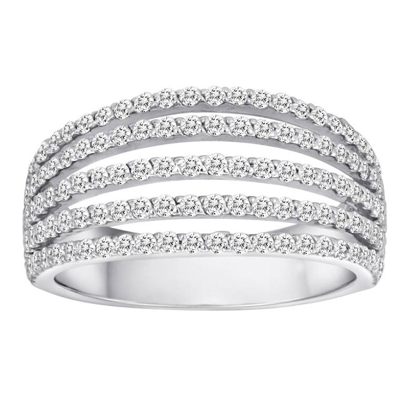 Deutsch Signature 5 Row Diamond Ring