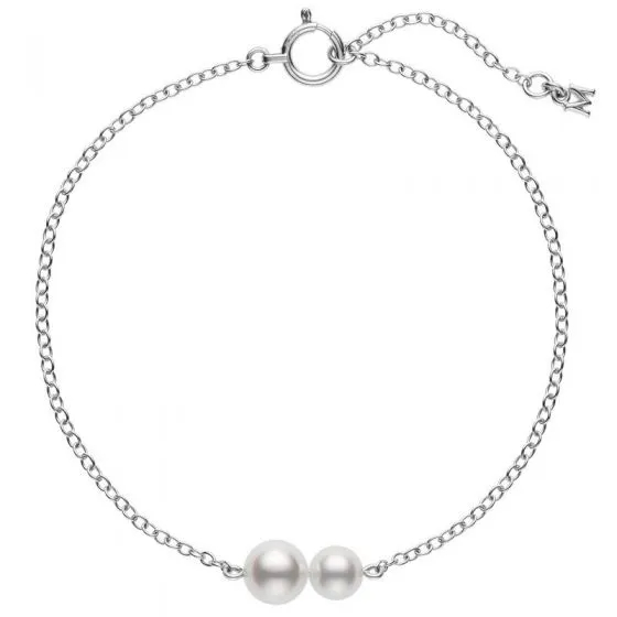 Mikimoto Akoya Cultured Pearl Station Bracelet