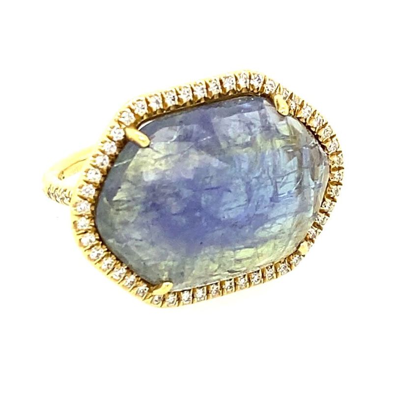 Lauren K Rose Cut Tanzanite Hexagon Mischa Ring