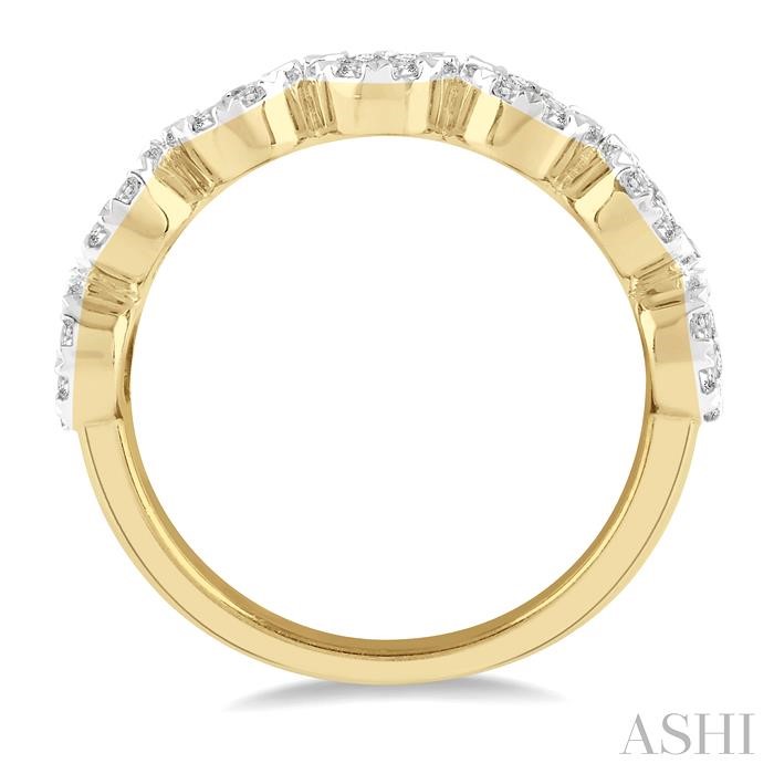Round Shape 7 Stone Lovebright Essential Diamond Wedding Band