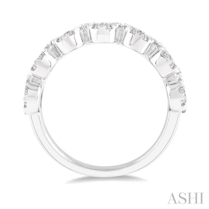 Round Shape 7 Stone Lovebright Essential Diamond Wedding Band