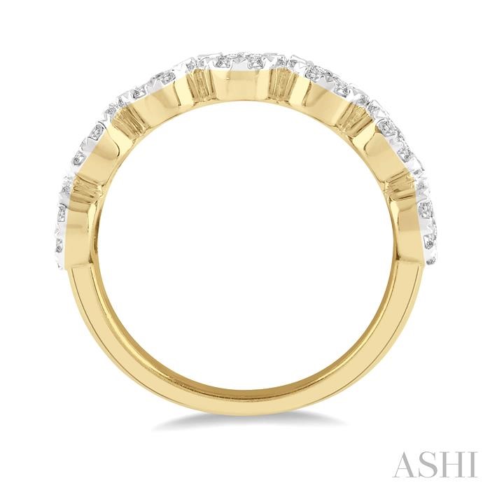 Round Shape 7 Stone Lovebright Essential Diamond Wedding Band