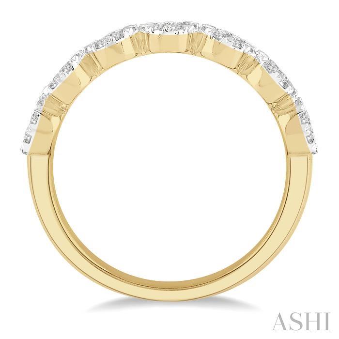 Round Shape 7 Stone Lovebright Essential Diamond Wedding Band