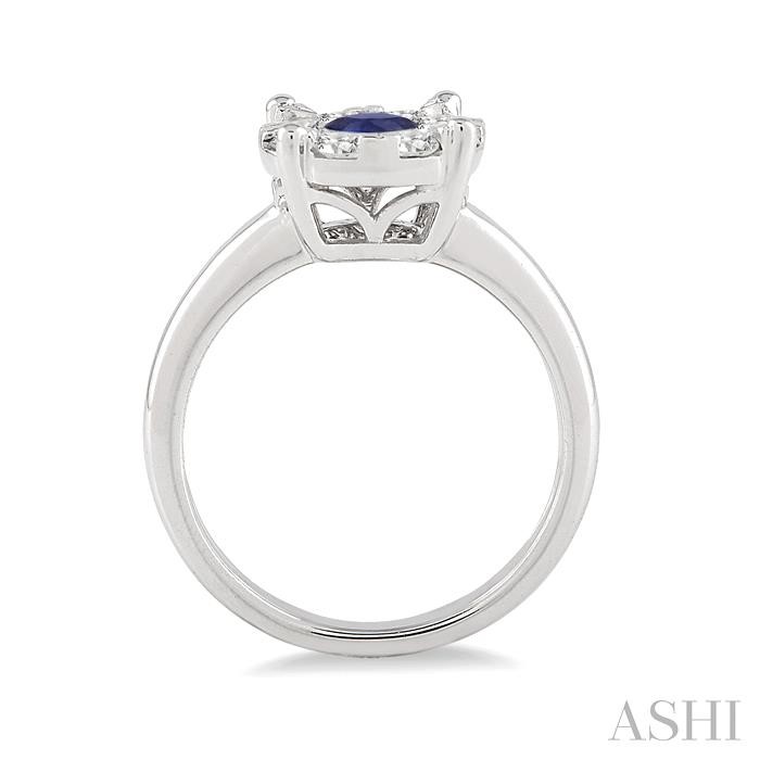 Round Shape Lovebright Gemstone & Diamond Ring