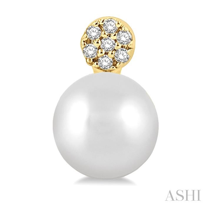 Pearl & Petite Diamond Fashion Earrings