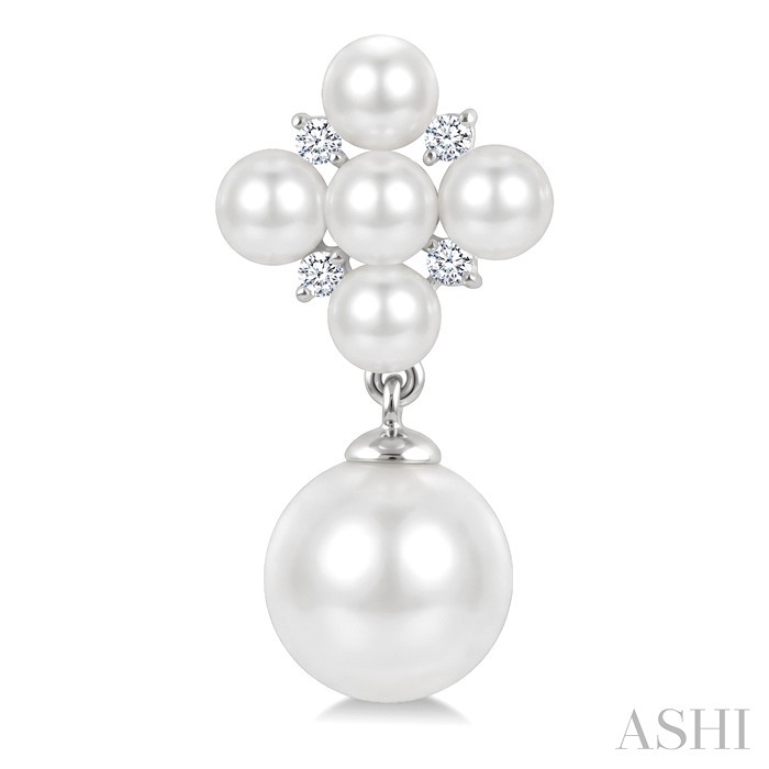 Pearl & Diamond Fashion Earrings