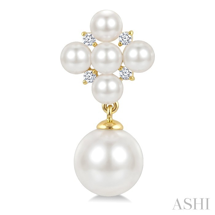 Pearl & Diamond Fashion Earrings