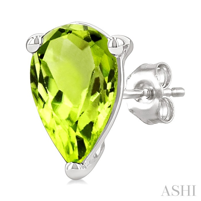 Pear Shape Gemstone Stud Earrings