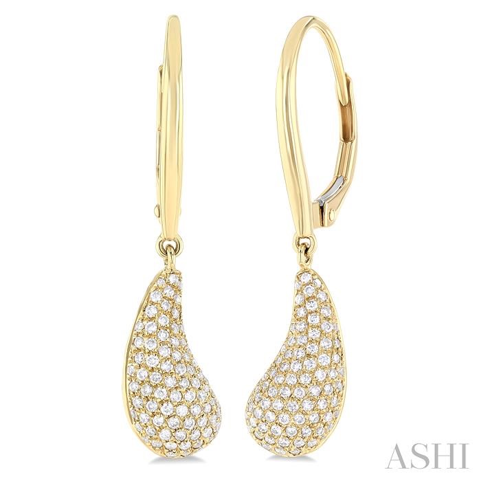 Tear Drop Diamond Fashion Earrings