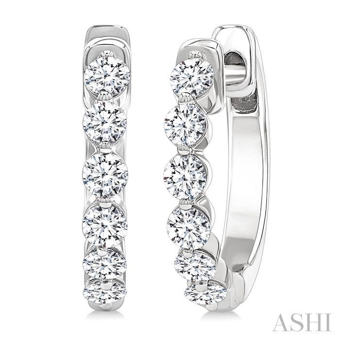 Diamond Hoop Earrings