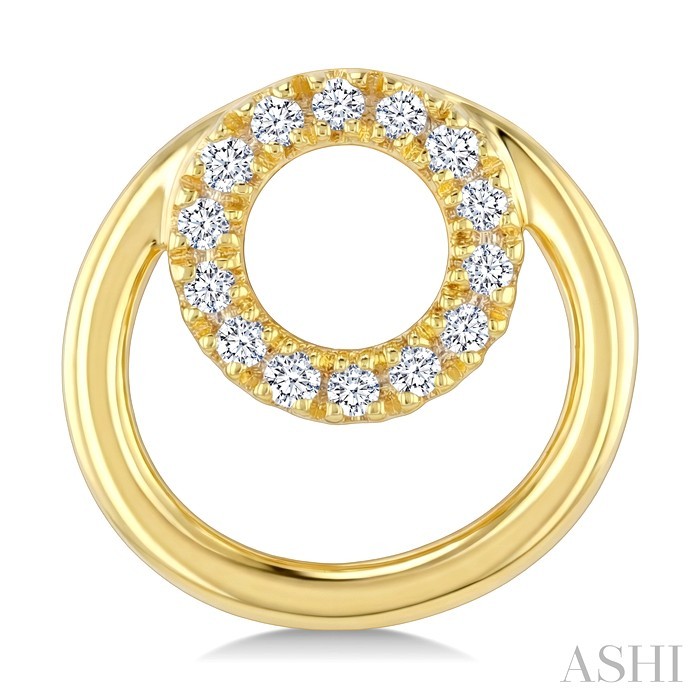 Round Shape Petite Diamond Fashion Earrings