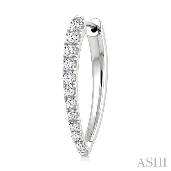 Chevron Diamond Fashion Hoop Earrings