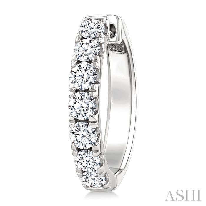 Diamond Fashion Hoop Earrings