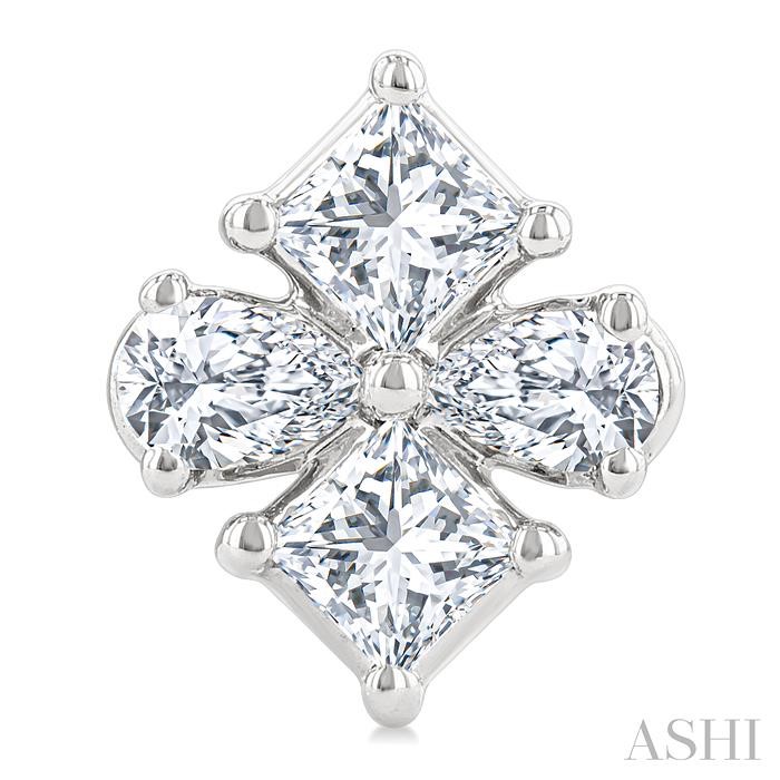 Mixed Shape Diamond Fashion Earrings