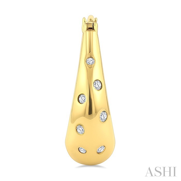 Aeris Gold Mosaic Diamond Fashion Hoop Earrings
