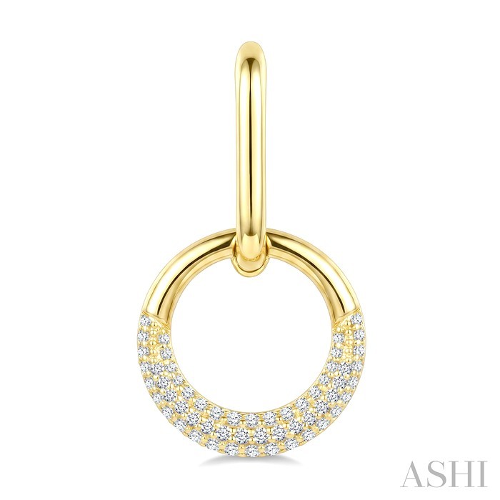 Aeris Gold Interlock Diamond Fashion Earrings