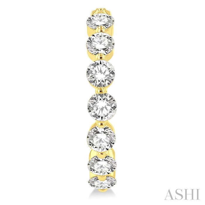 Inside-Out Diamond Round Hoop Earrings