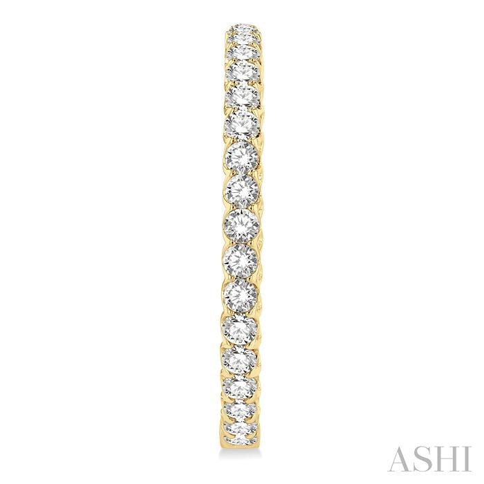 Inside-Out Diamond Round Hoop Earrings