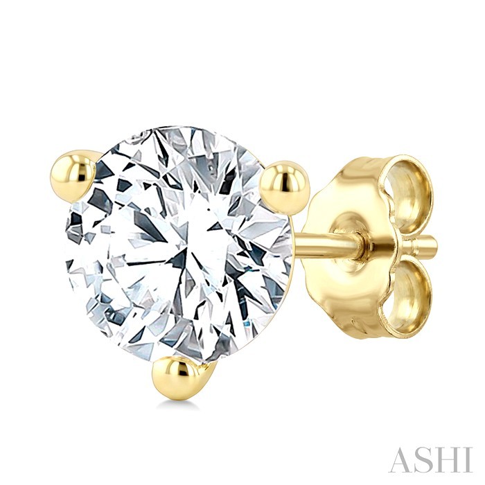 Round Shape Martini Diamond Stud Earrings