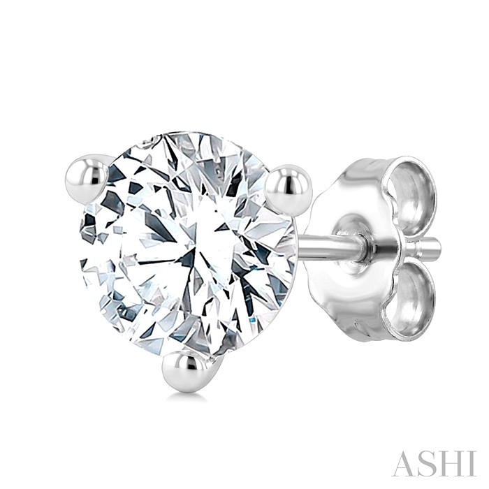 Round Shape Martini Diamond Stud Earrings