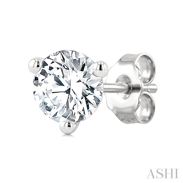 Round Shape Martini Diamond Stud Earrings