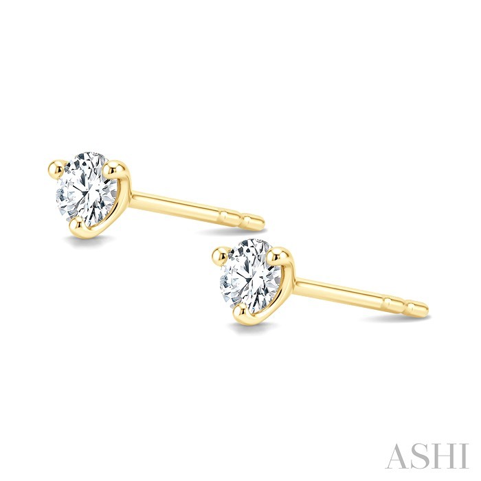 Round Shape Martini Diamond Stud Earrings