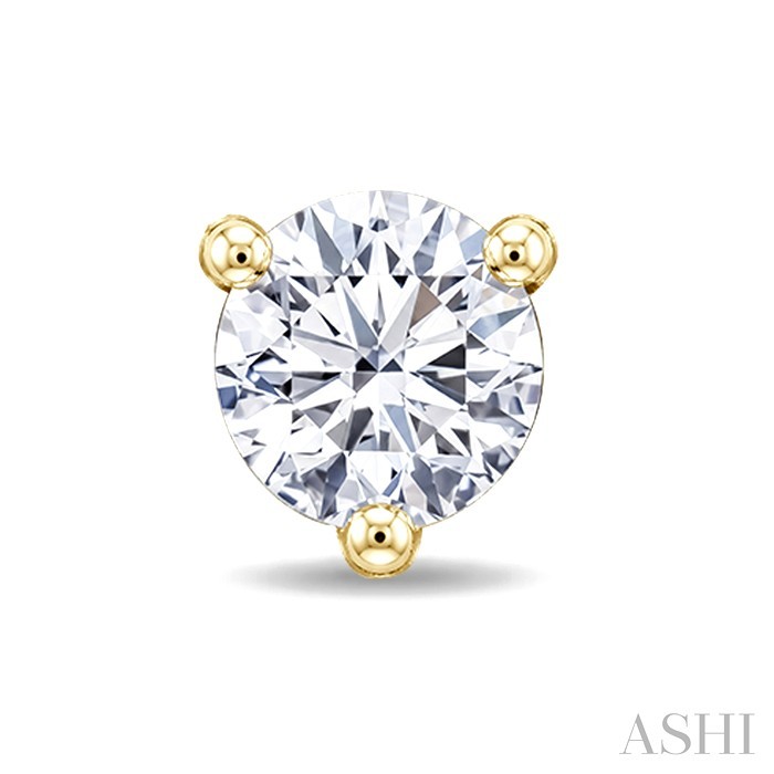 Round Shape Martini Diamond Stud Earrings